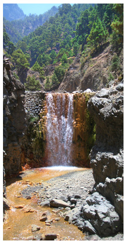 cascada de colores caldera de taburiente